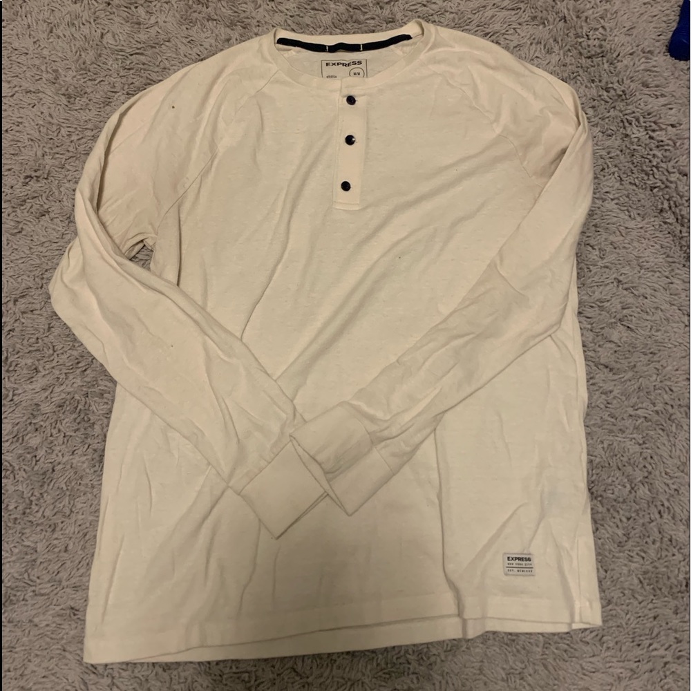 Express Henley Long Sleeve Tee
